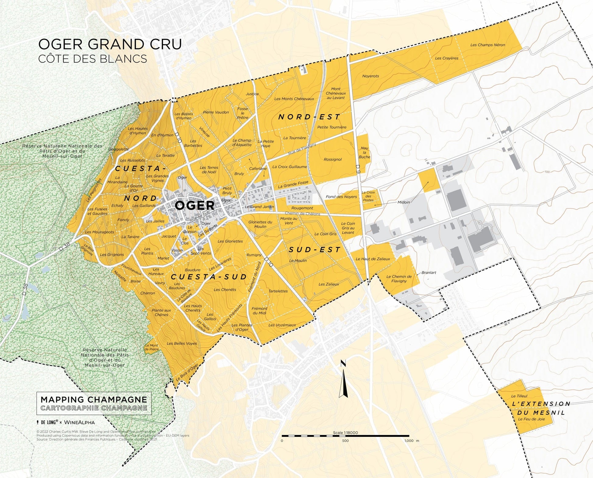 Oger Grand Cru Map