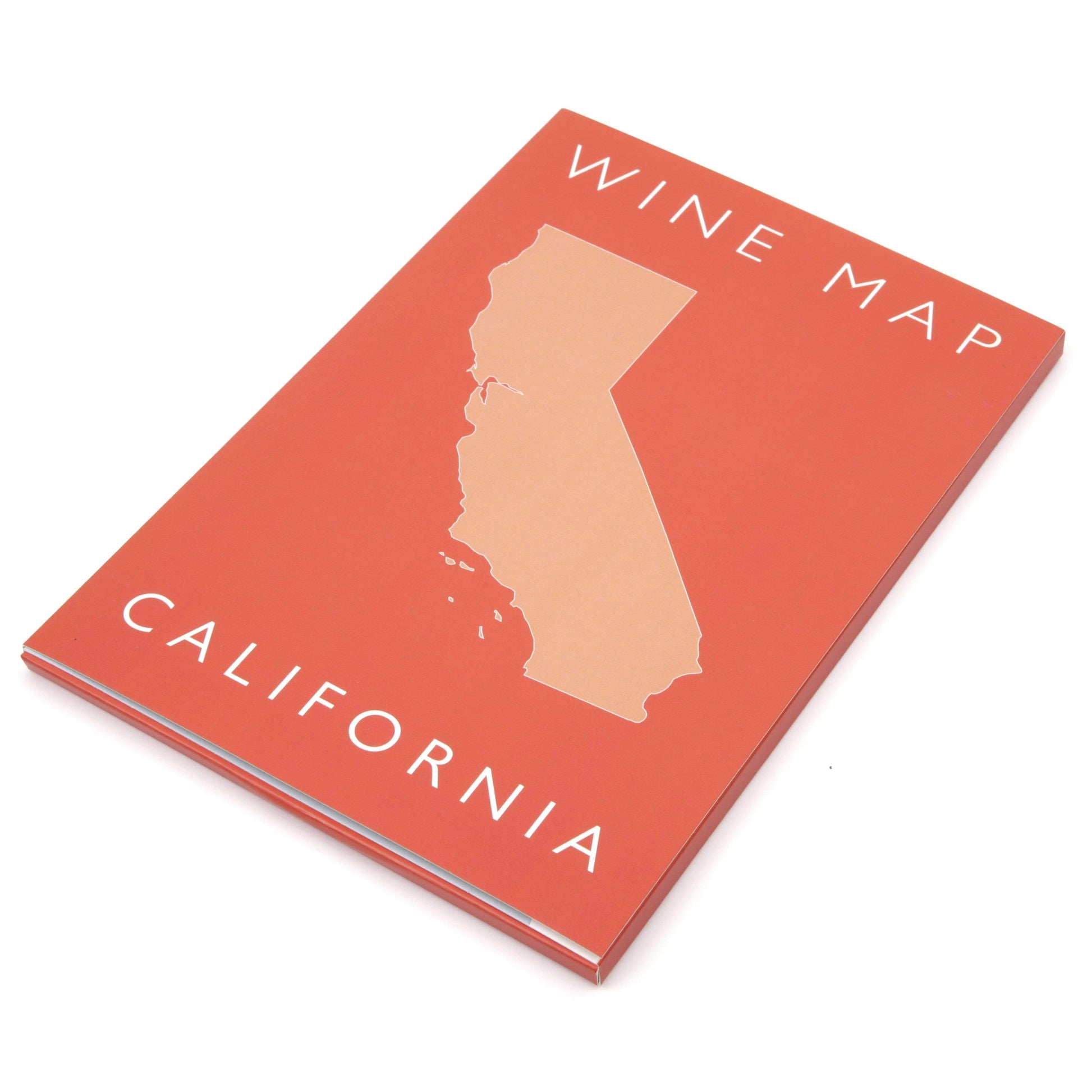 Wine Map of California Bookshelf Edition Box